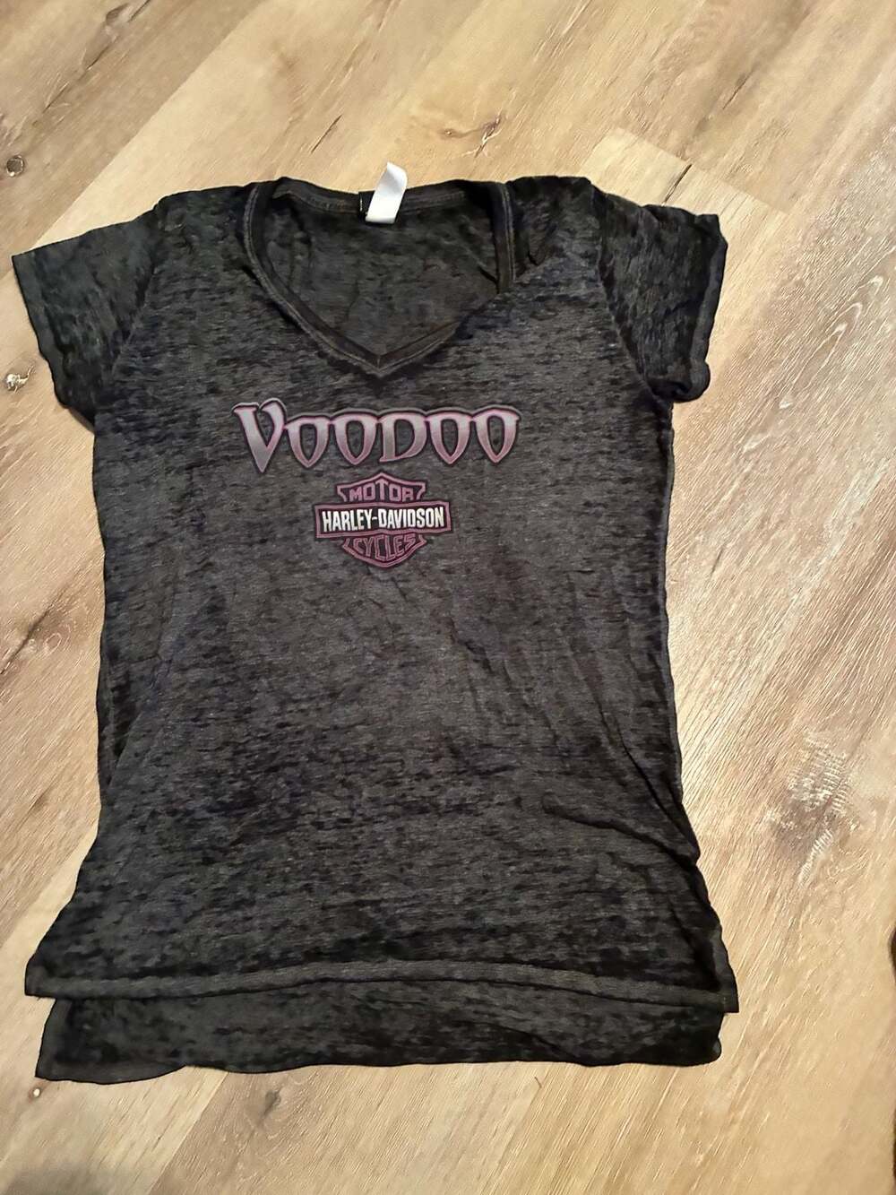 Harley-Davidson Voodoo Mardi Gras New Orleans V-Neck Burnout T-Shirt